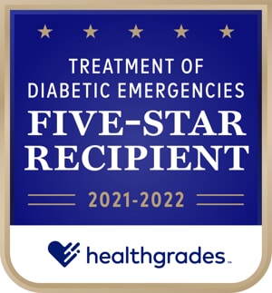 Five-Star Distinction for Treatment of Diabetic Emergencies for 2 years in a row (2021-2022)